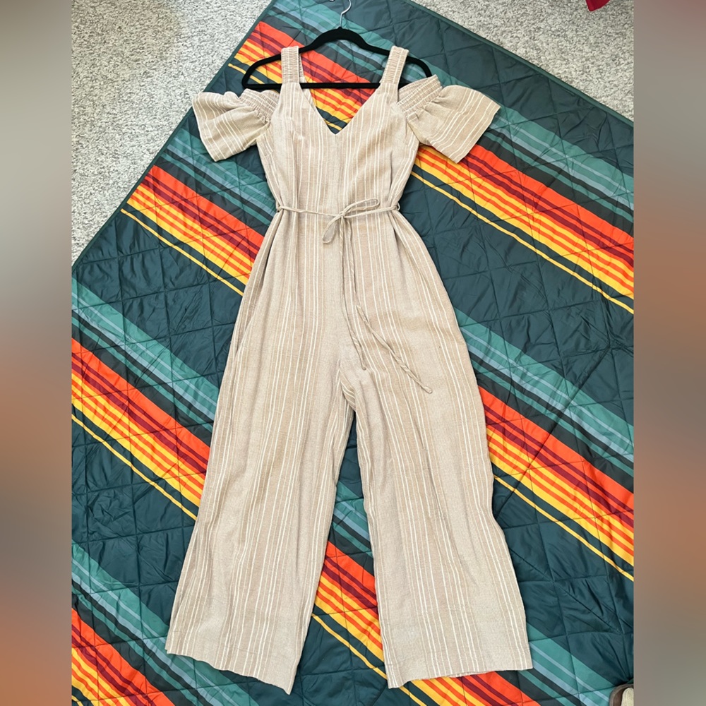 Striped jumpsuit